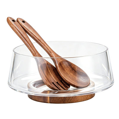 Large 120oz Salad Bowl with Serving Utensils