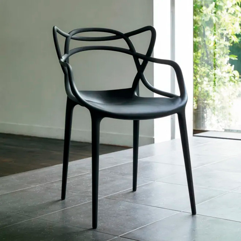 Modholic Nest Dining Chair, Black, Black, 1