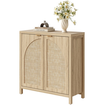 Boho - Rattan Sideboard With Adjustable Shelves by Bayou Breeze