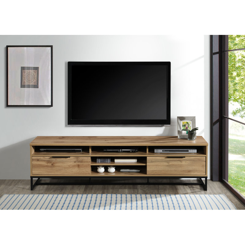 Meuble télé pour téléviseur de 75 po ou moins Southsea, Chêne