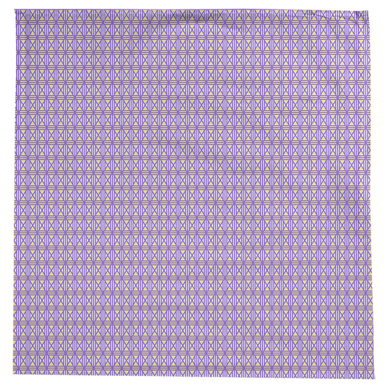 Leffel Lined Diamonds Tablecloth, Purple/Yellow