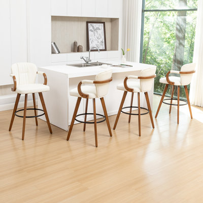 Swivel Upholstered Counter Stool