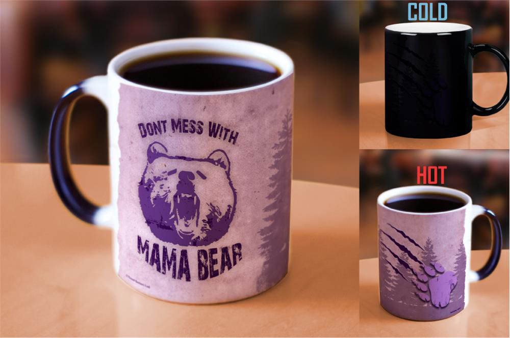 Forest Hills Mother Mom Don't Mess with Mama Bear Mugs Heat-Changing Drinkware - 11oz Latitude Run®