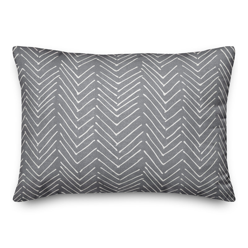 Housse de coussin rectangulaire d'extérieur  Scribble 16, Gris