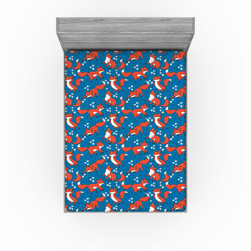 Ensemble de 2 draps-housse Ambesonne, Drap-housse pour très grand lit californien