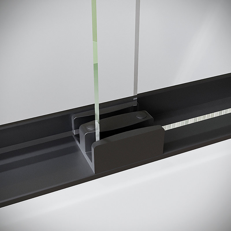 Idice 60'' x 60'' Framed Sliding Bathtub Door with CrystalTech Treated 1/4'' Tempered, Clear Glass, Matte Black Hardware