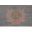 Tapis bleu à motif floral Oushak 8 x 9