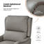 Fauteuil inclinable manuel en cuir véritable de 28,75 po de large Neliyah (ensemble de 2)-105356753