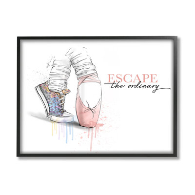 Escape The ordinaire Ballet Shoe, estampe numérique par Alison Petrie