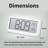 Digital Alarm Clock Lcd Display Multifunctional Temperature Humidity