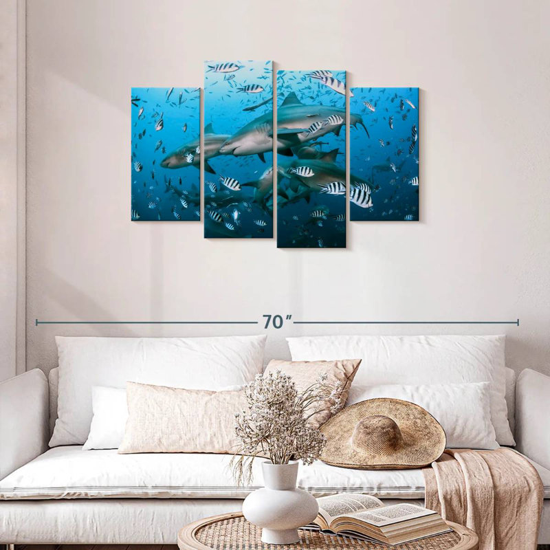 Aletra Beqa Lagoon Sharks, 27" H x 43" W