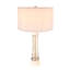 Lampe de table en marbre avec cylindre en verre