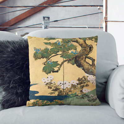 Floral Square Throw Cushion