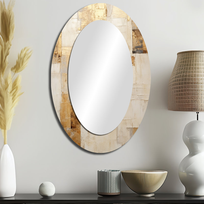 Miroir mural Beige Dream Collage I - Beige, 36 po x 24 po