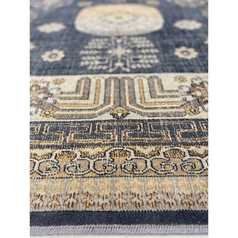 Cedrika Oriental Viscose Area Rug, Rectangle 160 x 230cm