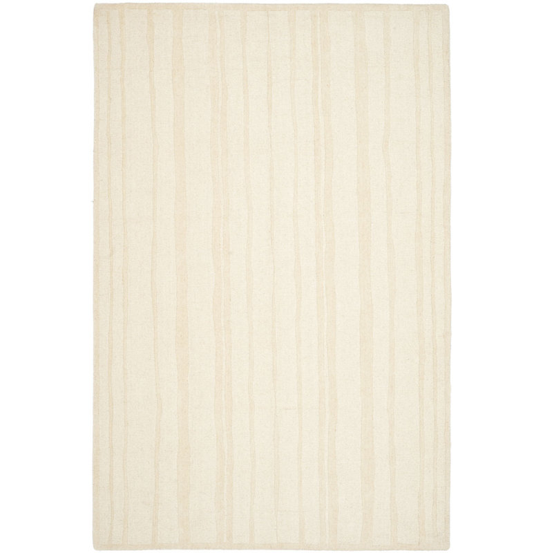 Tapis rayé en laine touffeté à la main Martha Stewart, Rectangle 5 pi x 8 pi
