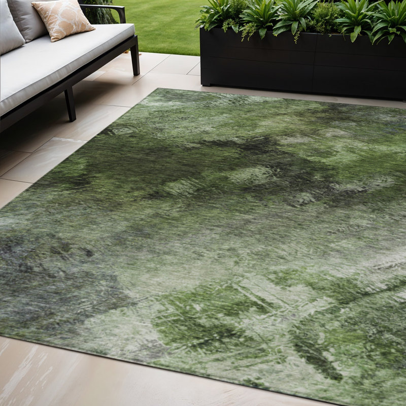 Tapis intérieur gris lavable abstrait 5 pi x 8 pi