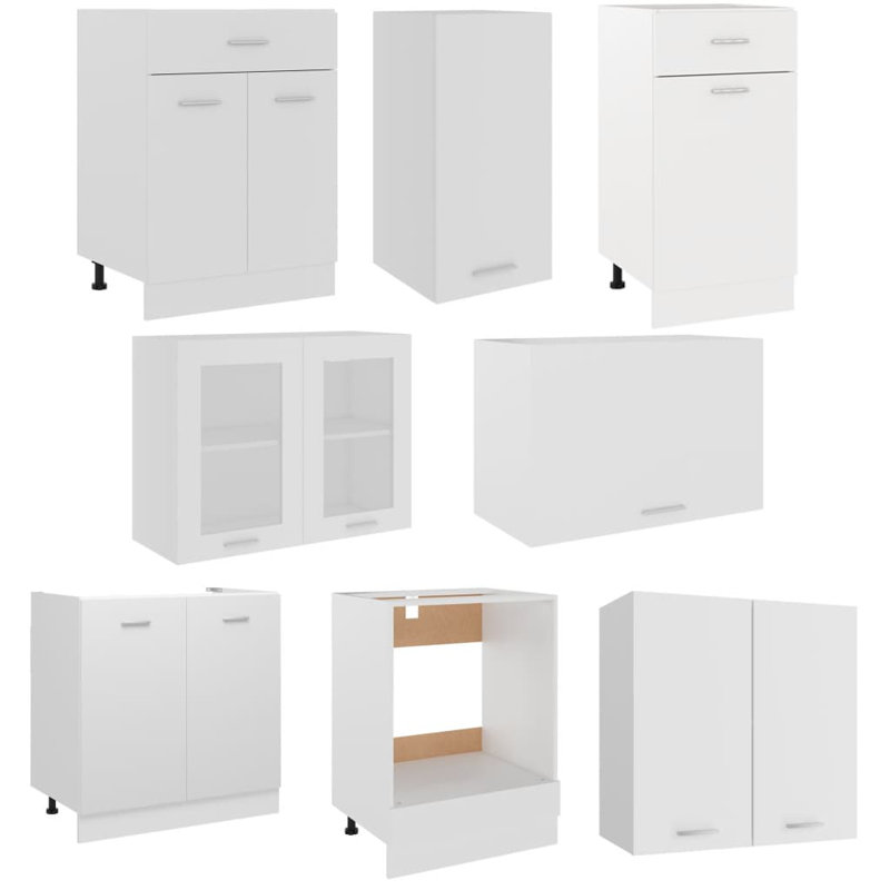 Lyon Kitchen Cabinet Set Lyon, White