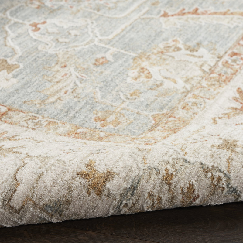 Castanon Oriental Gray Area Rug, Rectangle 7'10" x 10'4"