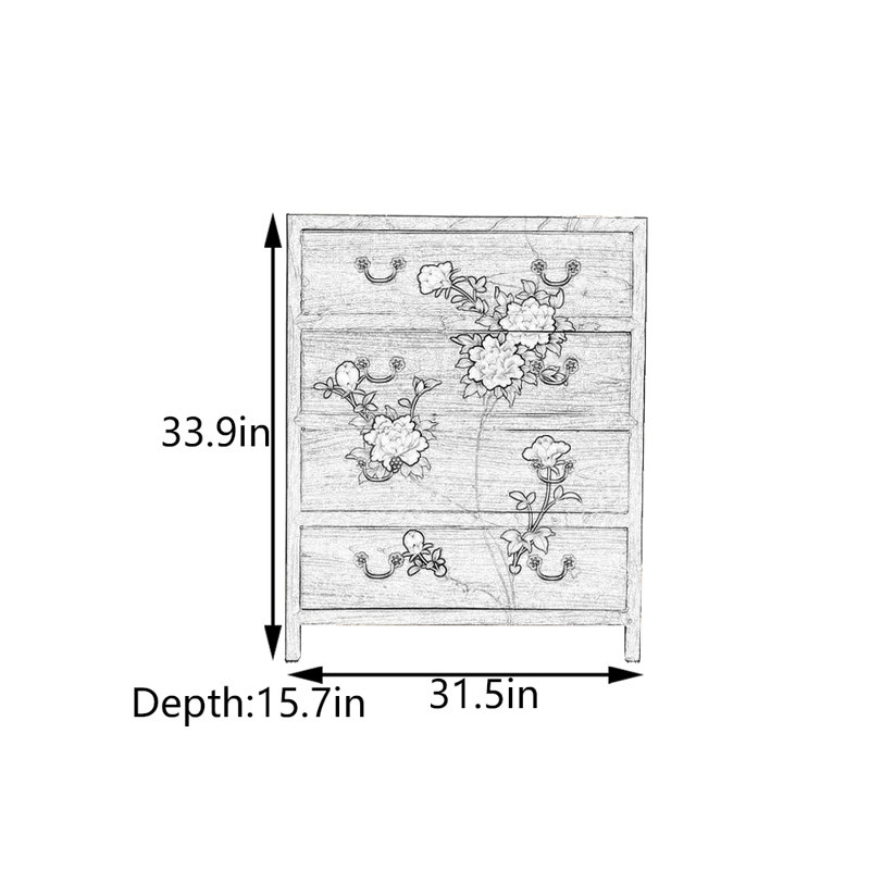 Four-Drawer Entryway Cabinet