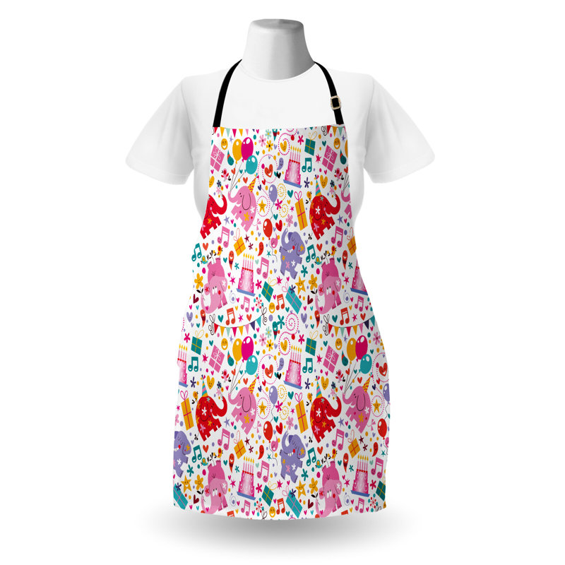 Multicolore, tablier d'anniversaire The Party Aisle ™ unisexe, thème fête, taille adulte