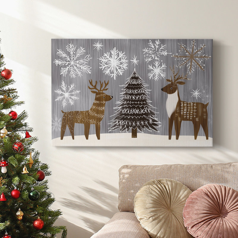 Christmas Holiday Arts - Toile tendue avec châssis, H 40 po x l 60 po