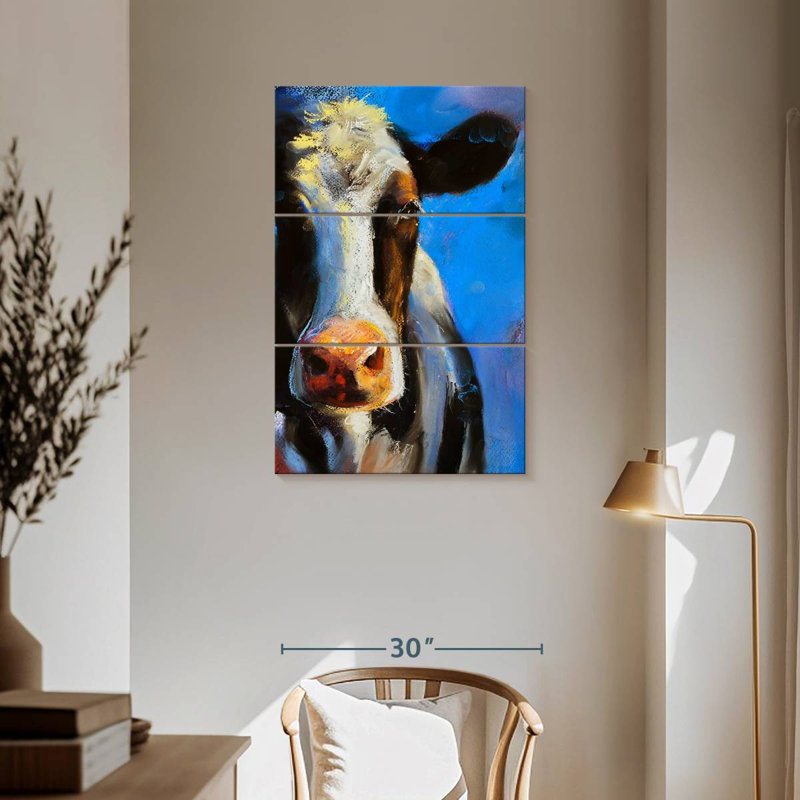 Brampt Cow Face, 57" H x 36" W