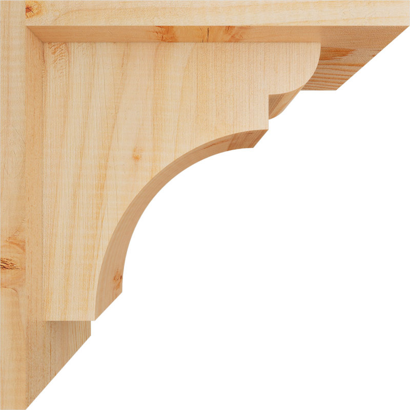 Yorkshire Yorktown avec plaque arrière, H 10 po x l 5,5 po x P 10 po, Sapin de Douglas, Lisse