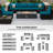 8-Piece Rattan Patio Conversation Set with Cushions and 56-Inch Outdoor Fire Pit Table-1082927427