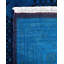 Tapis unique noué à la main Fine Vibrance - bleu, 9 pi 1 po x 12 pi 2 po