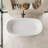 55.12'' x 27.56'' Soaking Solid Surface Bathtub