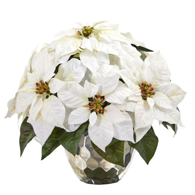 Poinsettia Arrangement in Vase