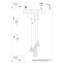 Pendant lamp SUBA 3P black