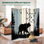 Paravent 4 panneaux pliant Royal Silhouette Bear Birds Forest Birds