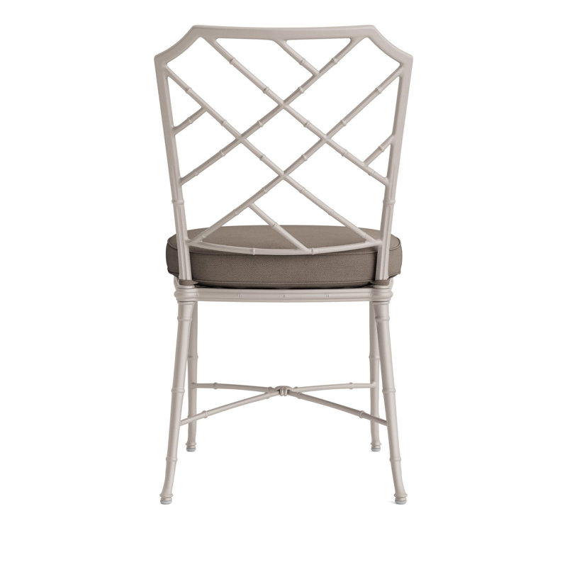 Calcutta Outdoor Dining Side Chair, Fusion Natural, Tan, Dove Smooth