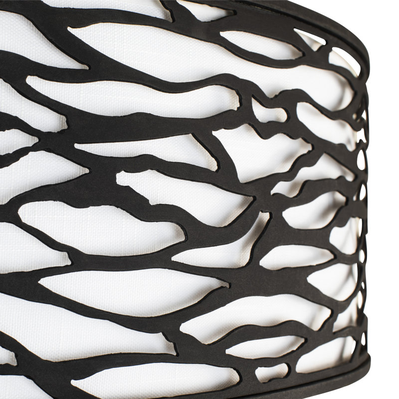 Luminaire suspendu / semi-encastré 6 l Carlena, Noir