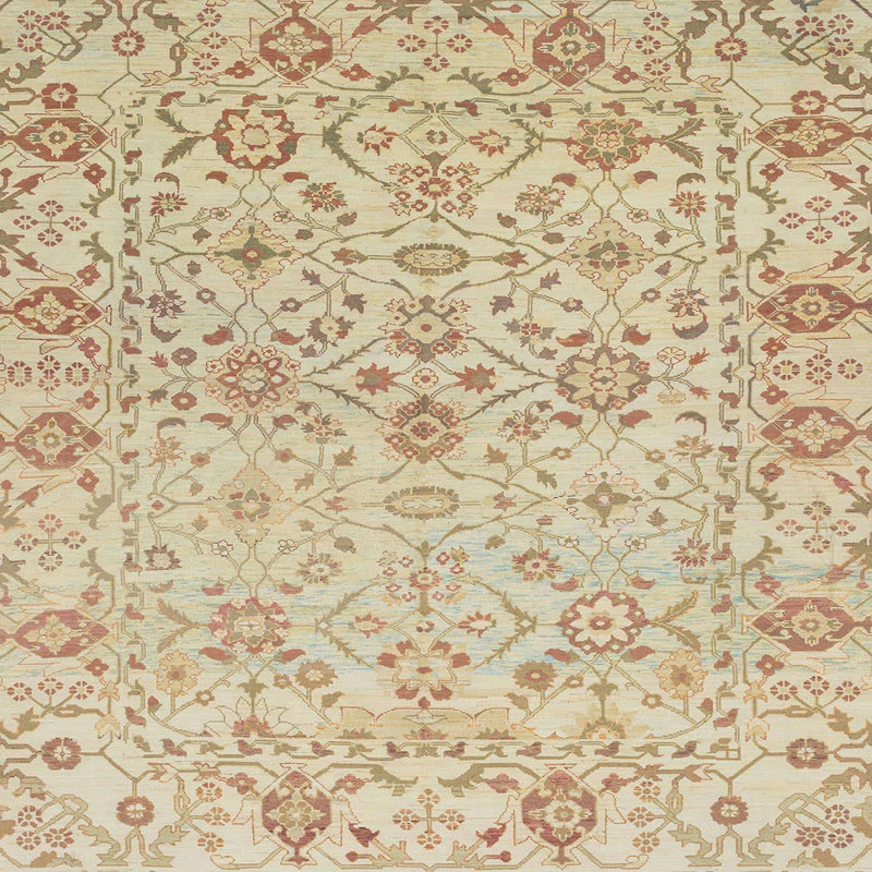 Abstract Indoor Rug, Square 4'