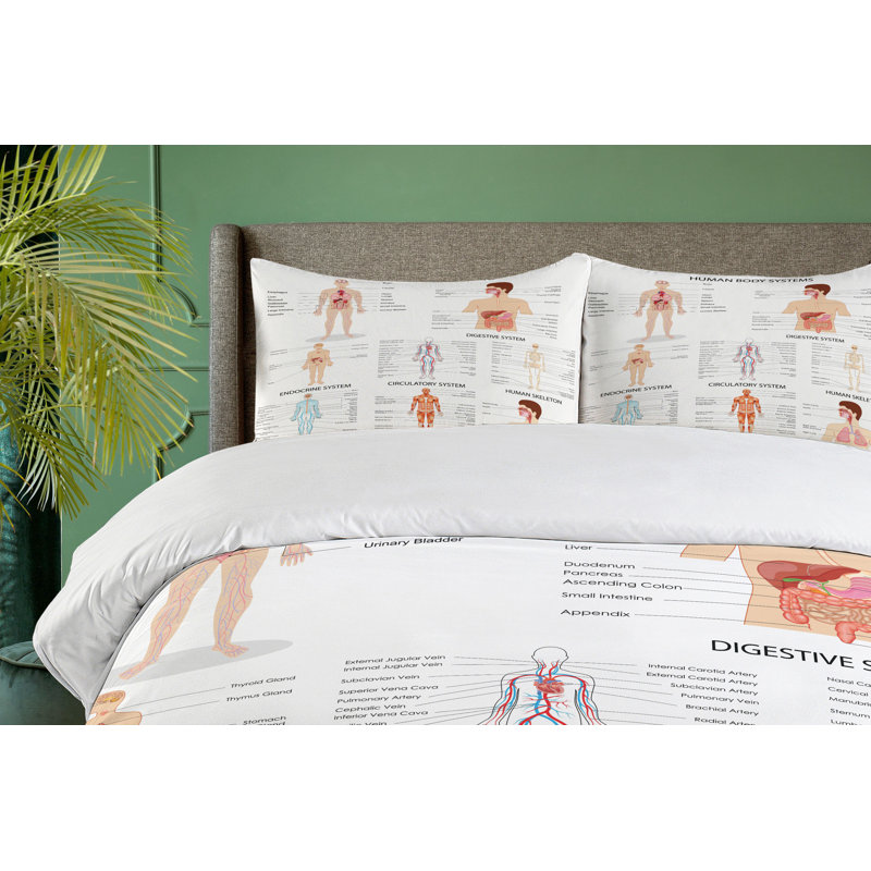 Modern & Contemporary Duvet Cover, King Duvet Cover + 2 King Shams