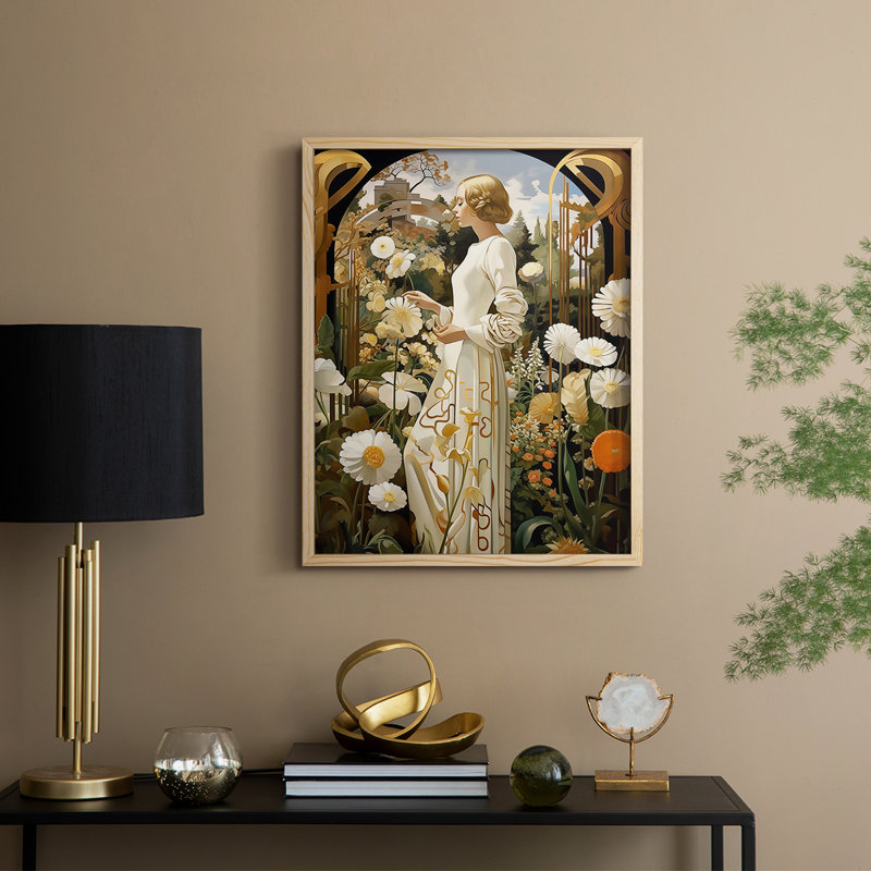 «WOMEN Series Dxxxvi», reproduction encadrée - bois massif
