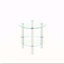 Table basse ovale en verre transparent