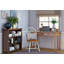 Somerville 3-Shelf Low Wide Bookcase, Adjustable Shelves | Deep Rustic Brown Lacquer