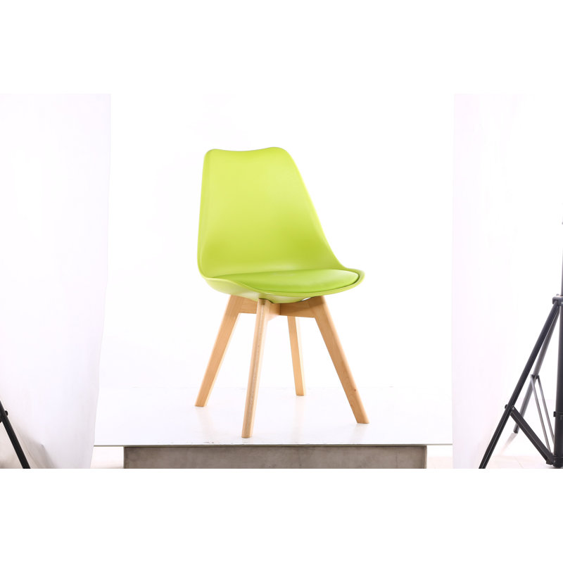 Ainoras 45cm H Upholstered Side Chair in Grey, Green