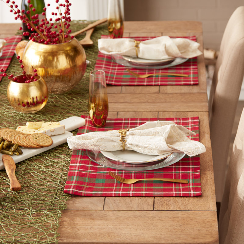ENSEMBLE DE NAPPES TARTAN PLAID / 6