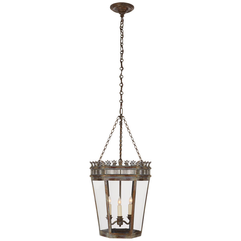 Warwick 3 - Light Pendant, Weathered Verdigris