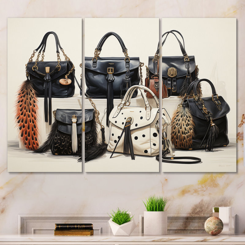 «Minimalims Designer Bag Envy II - Fashion», reproduction d'art sur toile, H 28 po x l 36 po x P 1 po