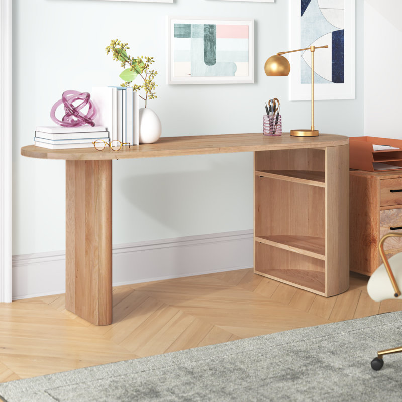 Element Oval Solid Wood Writing Desk