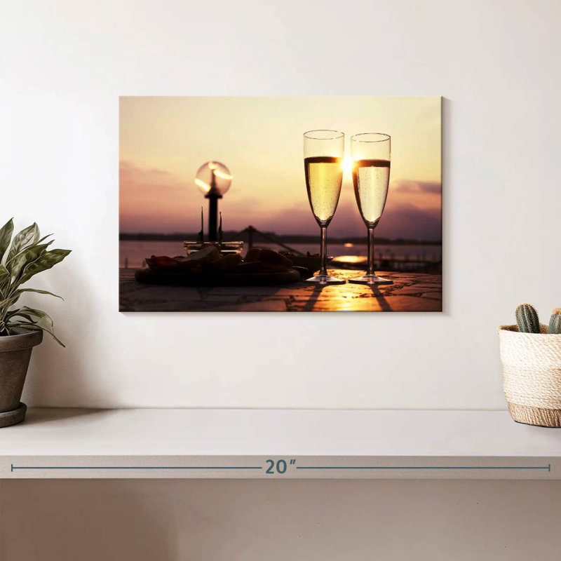 Yarlin Champagne Sunset, 8" H x 12" W
