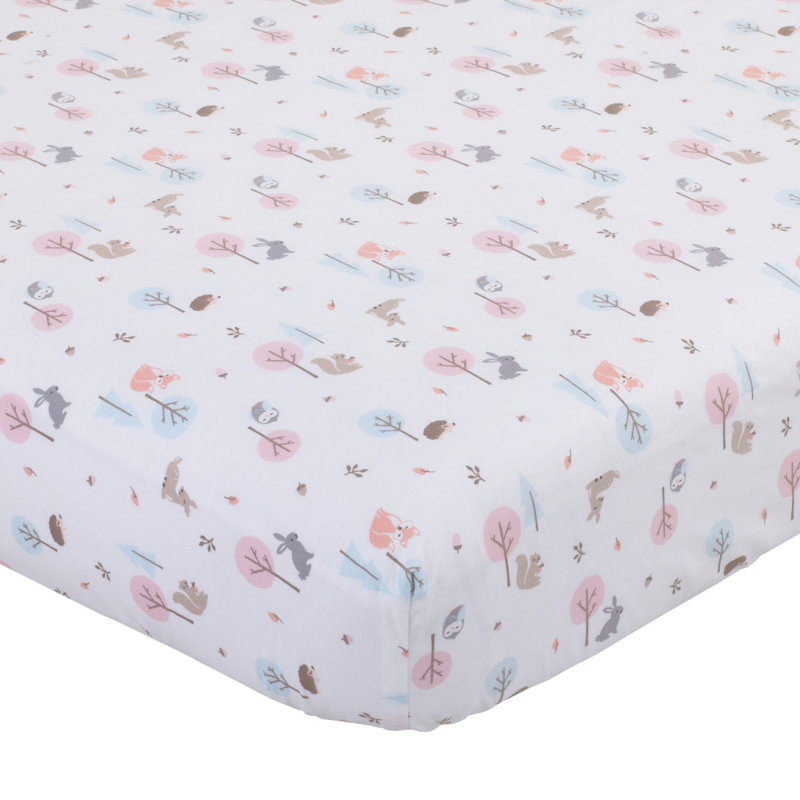 Drap-housse pour lit de bébé pour lit de bébé écureuil fox en lapin hibou