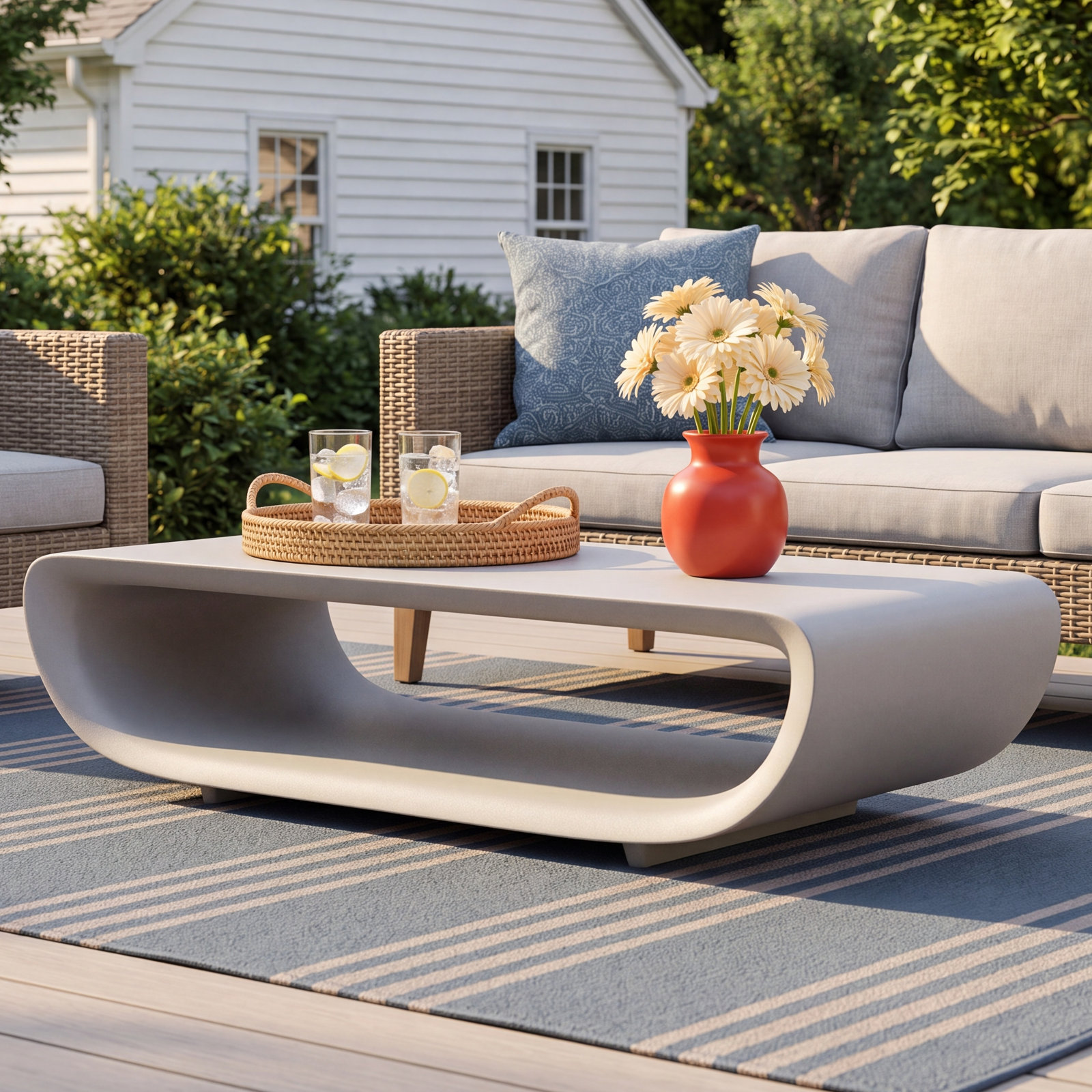 Bum Bum 58" Patio Table, Steel