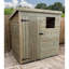 Roundup 5 ft. W x 5 ft. D Solid Wood Garden Shed